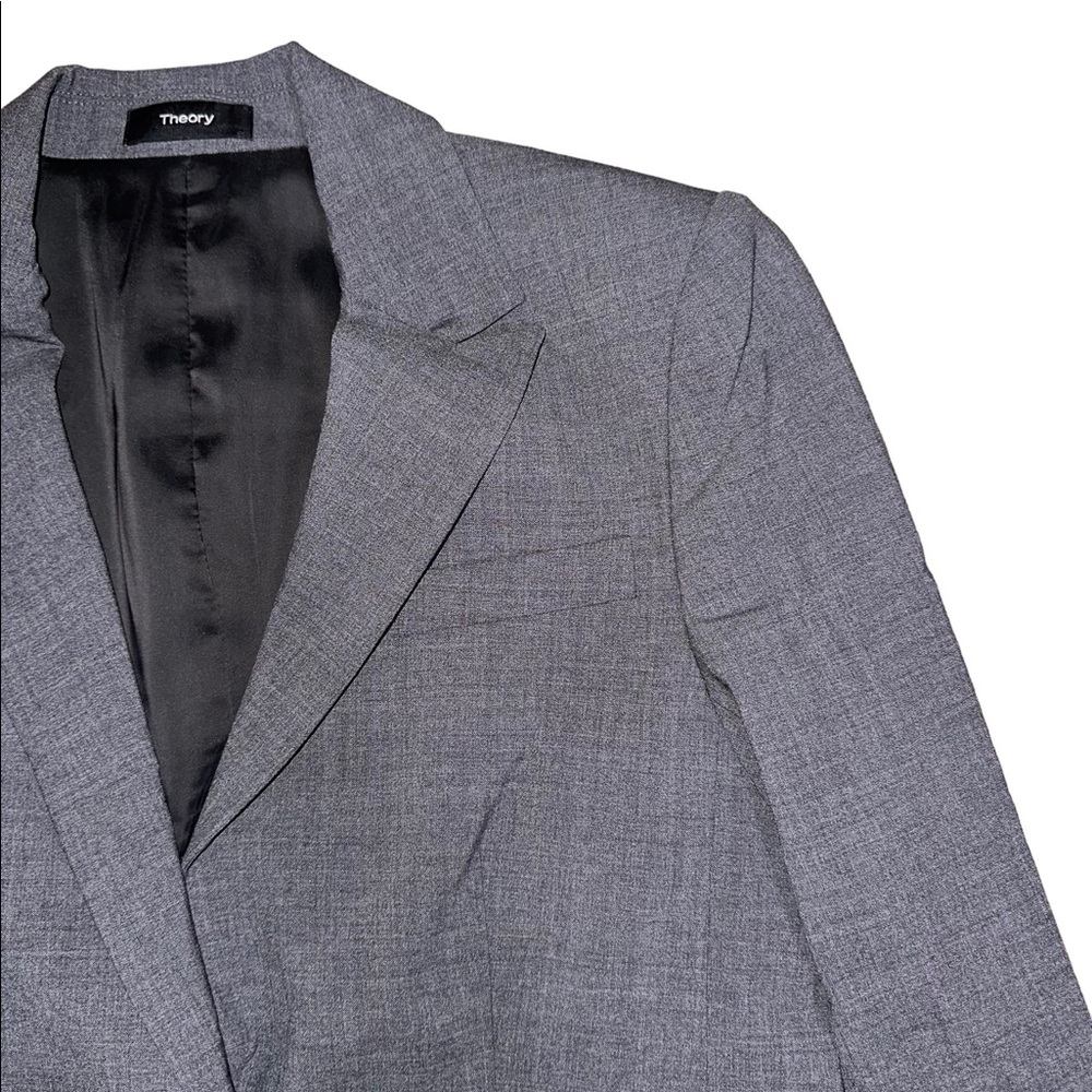 Theory Wool One-Button Blazer - image 4